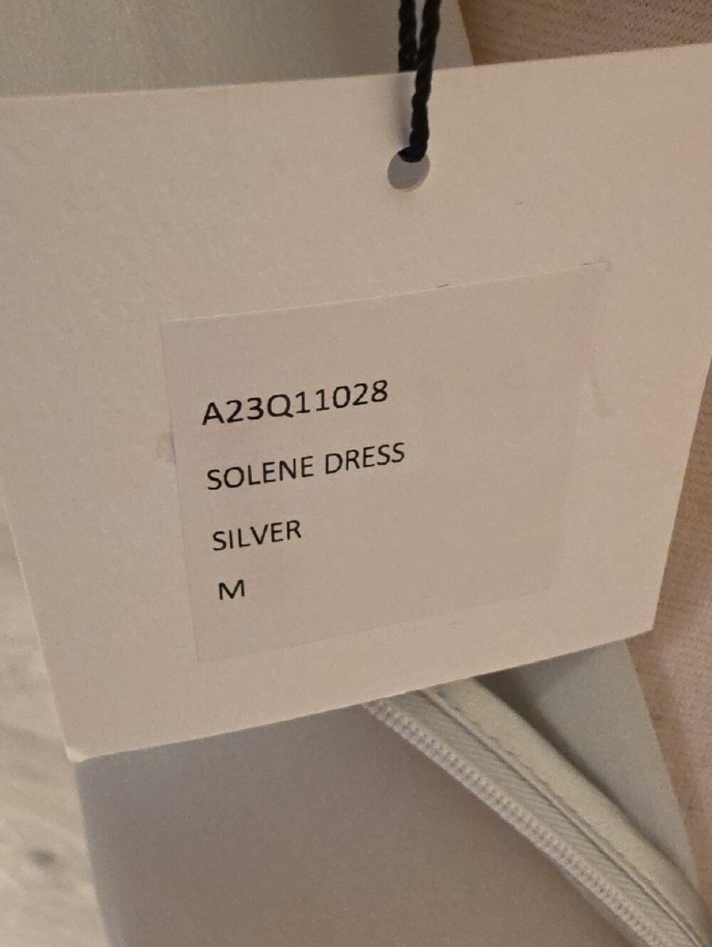 Auteur Solene Strapless Satin column Gown in Silver size M new with tags - Picture 10 of 13